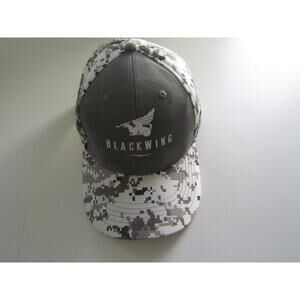 Blackwing Camo Trucker Hat Gray Digital Camouflage Adjustable Mesh‎ Cap
